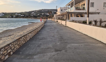 Δήμος Πάρου: Ενημέρωση για την πρόοδο εργασιών στον παραλιακό δρόμο Λιβαδιών Παροικίας