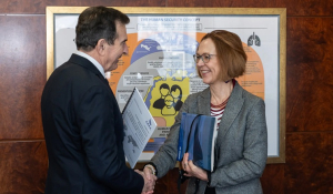 Συνάντηση του Υπουργού Προστασίας του Πολίτη, Μ. Χρυσοχοΐδη με τη νέα Επικεφαλής του Γραφείου της Ύπατης Αρμοστείας του Ο.Η.Ε. για τους Πρόσφυγες στην Ελλάδα (UNCHR), Lauro Lo Castro