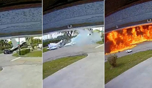Τρομακτικό δυστύχημα στη Φλόριντα: Μικρό αεροπλάνο καρφώθηκε πάνω σε αυτοκίνητο – Τρεις νεκροί [βίντεο]