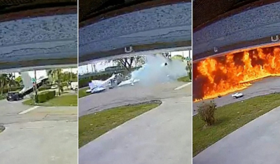 Τρομακτικό δυστύχημα στη Φλόριντα: Μικρό αεροπλάνο καρφώθηκε πάνω σε αυτοκίνητο – Τρεις νεκροί [βίντεο]