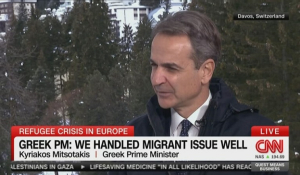 Κ. Μητσοτάκης στο CNN για το μεταναστευτικό: Πρέπει να χτίσουμε φράχτες αλλά να ανοίξουμε και πόρτες