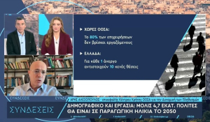 Δημογραφικό: Η Ελλάδα θα χάσει 2 εκατ. εργαζόμενους έως το 2050 – Κινδυνεύουμε με απώλεια ΑΕΠ 15% (βίντεο)