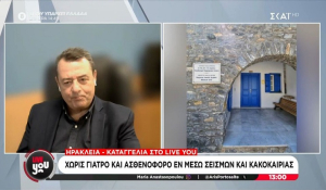 Ηρακλειά: Χωρίς γιατρό και ασθενοφόρο εν μέσω σεισμών και κακοκαιρίας (Βίντεο)