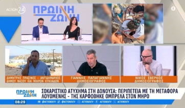 Δ. Πράσινος - Αντιδήμαρχος Νάξου για Δονούσα: «Η κοπέλα είναι καλά - Ήταν σοκαριστική στιγμή» (βίντεο)