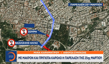 Το σχέδιο της ΕΛ.ΑΣ για τη στρατιωτική παρέλαση της 25ης Μαρτίου