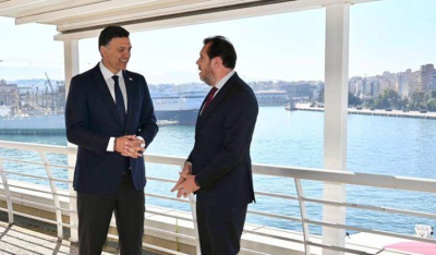 Β. Κικίλιας στη συνάντηση με τον Ισπανό ομόλογό του, Oscar Puente: «Μαζί Ελλάδα και Ισπανία για την ανταγωνιστικότητα των μεσογειακών λιμένων της Ε.Ε»