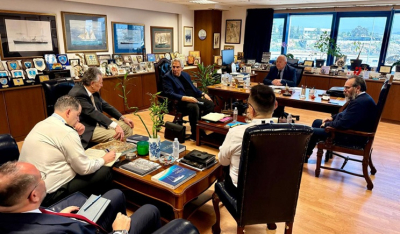 Δήμος Τήνου: Συνάντηση εργασίας του Δημάρχου Τήνου Παναγιώτη Κροντηρά με την ηγεσία του ΥΝΑΝΠ