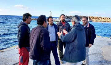 Στη χειμερινή Δονούσα ο Περιφερειάρχης, Γιώργος Χατζημάρκος