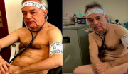 Κορονοϊός: Γιατρός πόζαρε… γυμνός για να καταγγείλει την “γύμνια” σε ιατρικό εξοπλισμό