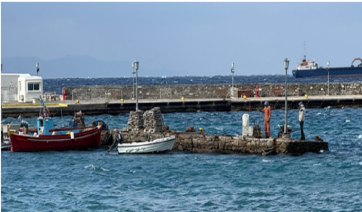 Ολοκληρώνονται σημαντικά έργα επισκευής στις Λιμενικές Εγκαταστάσεις της Μυκόνου