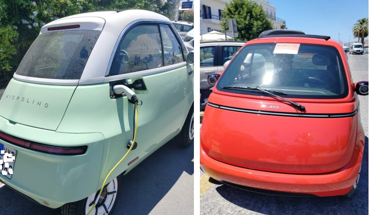Πάρος: Πρωτότυπα ηλεκτρικά αυτοκίνητα στους δρόμους του νησιού