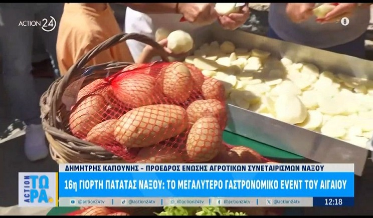 16η γιορτή πατάτας Νάξου: Το μεγαλύτερο γαστρονομικό event του Αιγαίου (Βίντεο)
