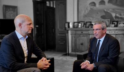Συνάντηση του Περιφερειάρχη με τον Διευθύνοντα Σύμβουλο της Fraport Greece, Alexander Zinell