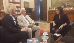 Συνάντηση της Αντιπεριφερειάρχη Τουρισμού Μ. Παπαβασιλείου με την Πρέσβη της Αυστρίας στην Ελλάδα Andrea Ikić-Böhm
