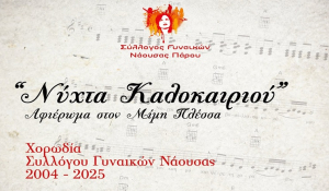 Πάρος, Νάουσα: Μουσική εκδήλωση αφιερωμένη στον Μίμη Πλέσσα